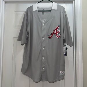 Atlanta Braves Jersey Gray Size 2XL NWT